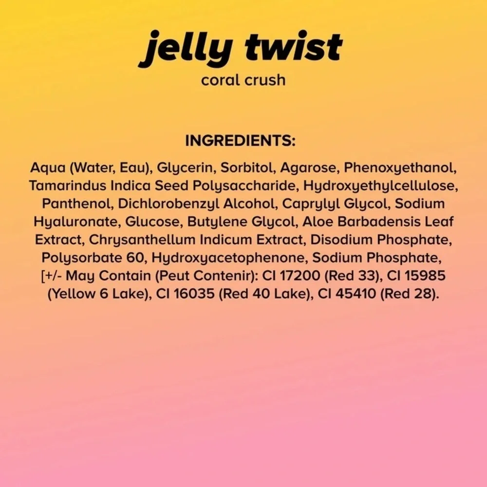 Lottie London Jelly Twist “Coral Crush” Lip & Cheek Stain NEW IN BOX